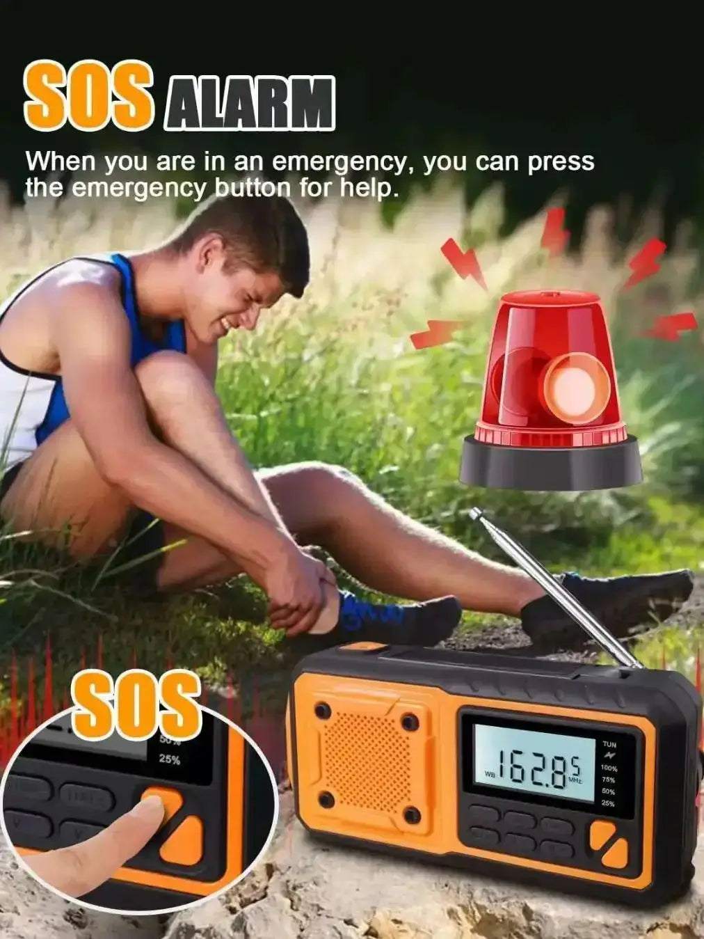 RADIO SOLAR DE EMERGENCIA