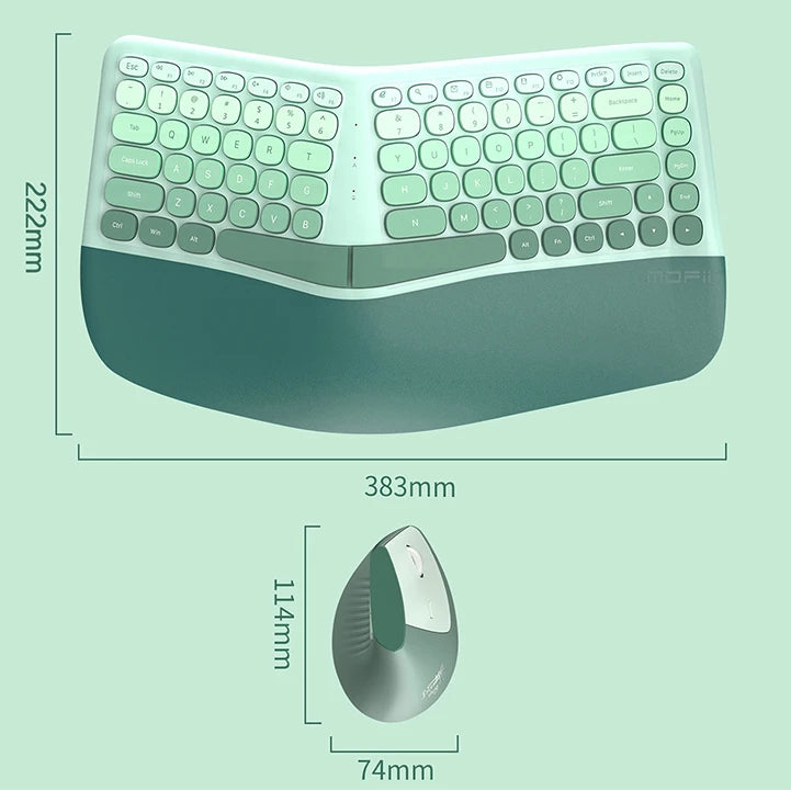 Teclado MOFII Ergonomic 2.4G