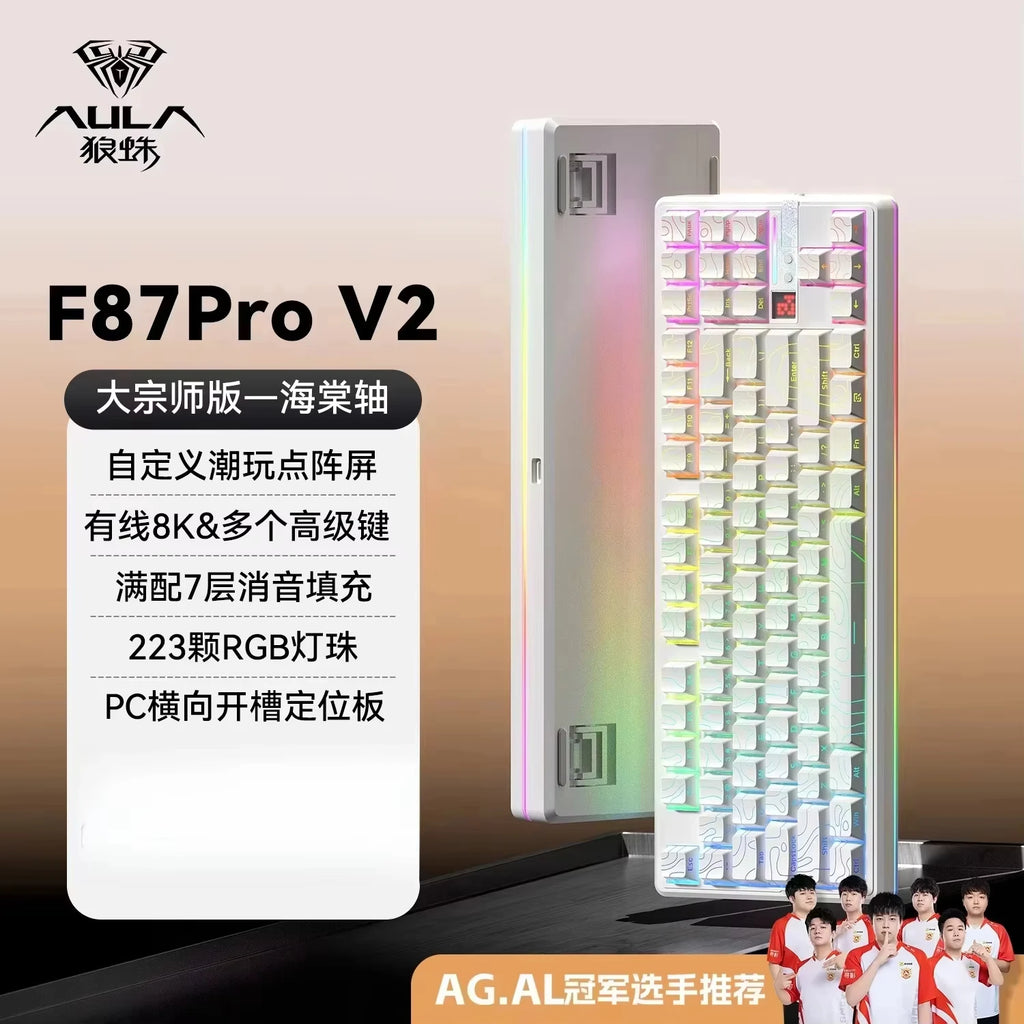 Teclado Mecánico AULA F87 Pro V2