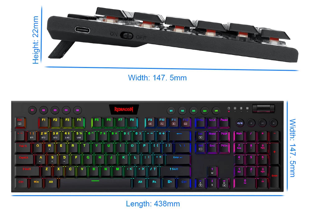 Teclado Horus K618 RGB