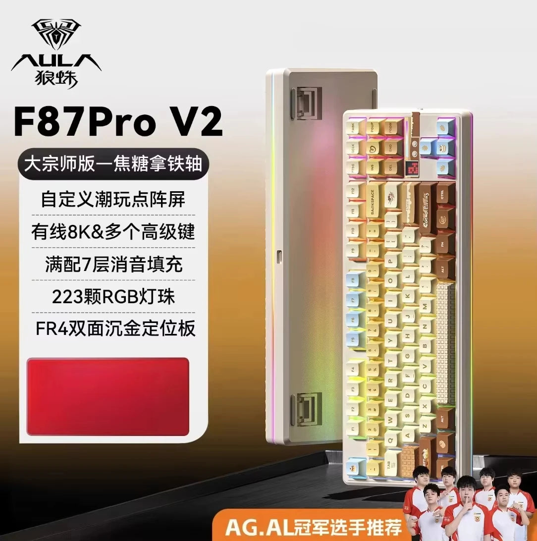 Teclado Mecánico AULA F87 Pro V2