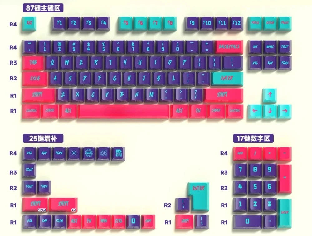 Teclado Personalizado Set PBT 129