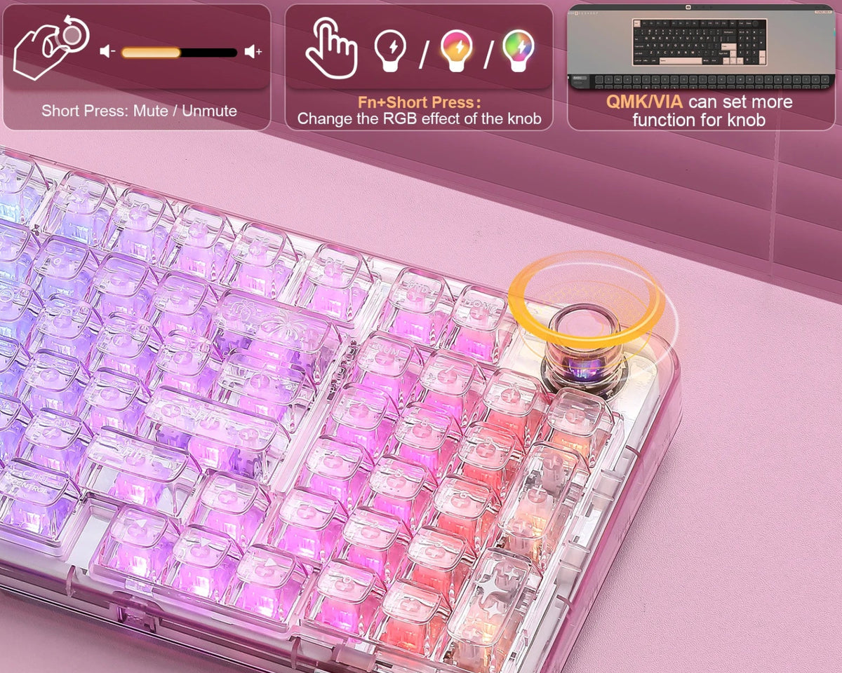 Teclado Tranparente YUNZII X98
